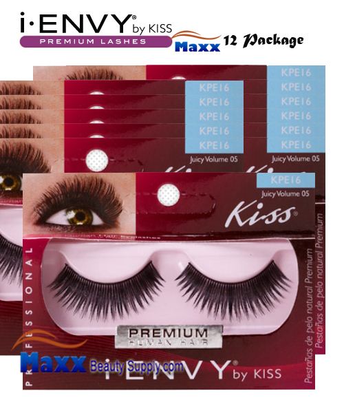 12 Package - Kiss i Envy Juicy Volume 05 Eyelashes - KPE16